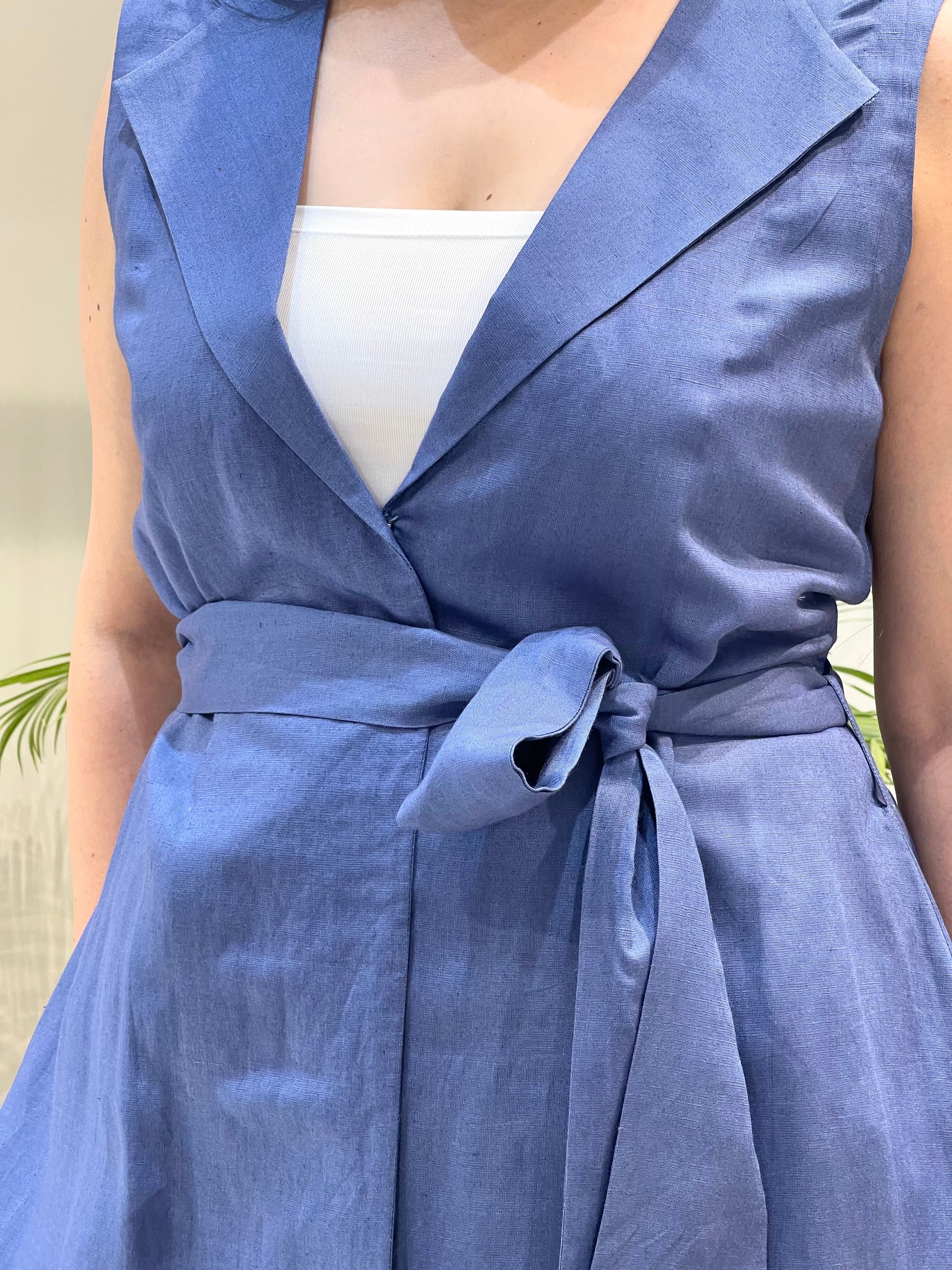Cobalt Tie Wrap Dress