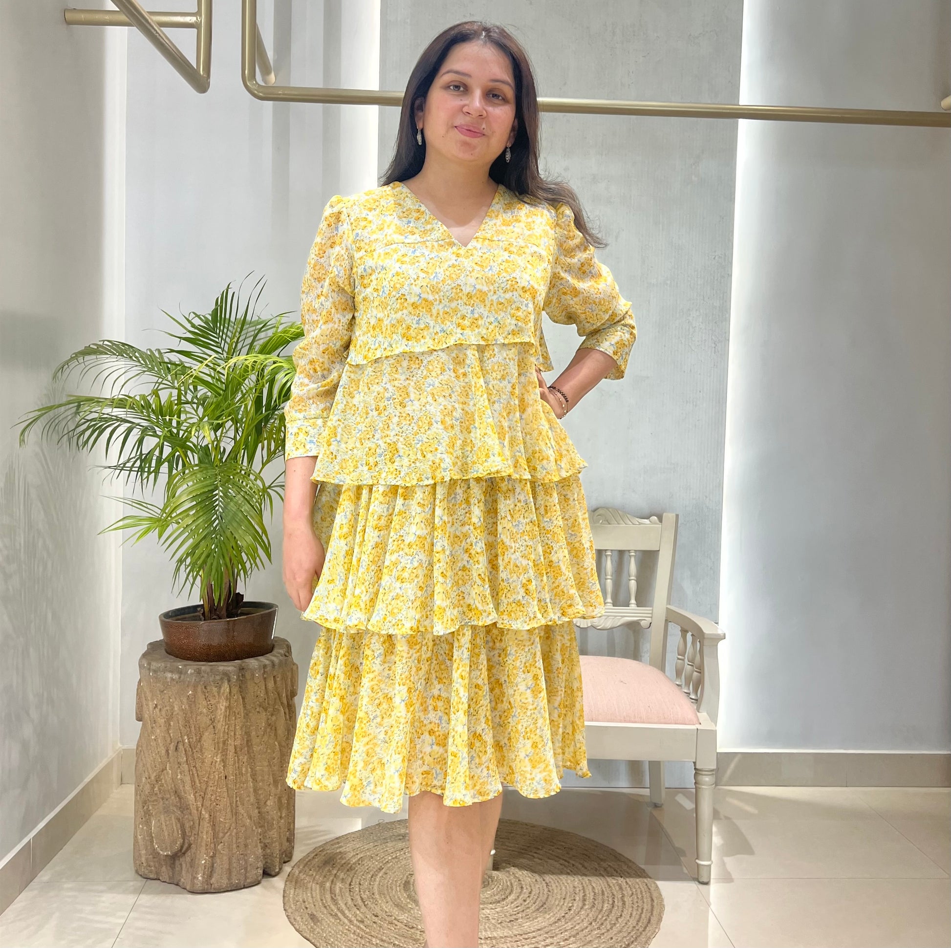 Sunlit Meadow Tiered Dress