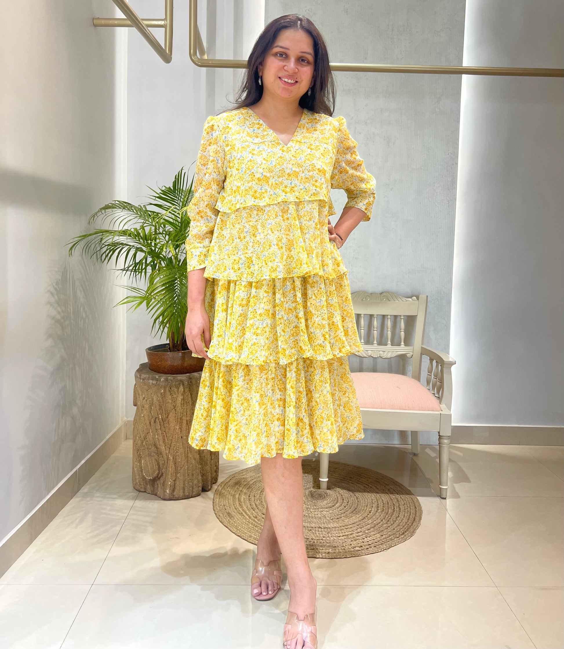 Sunlit Meadow Tiered Dress
