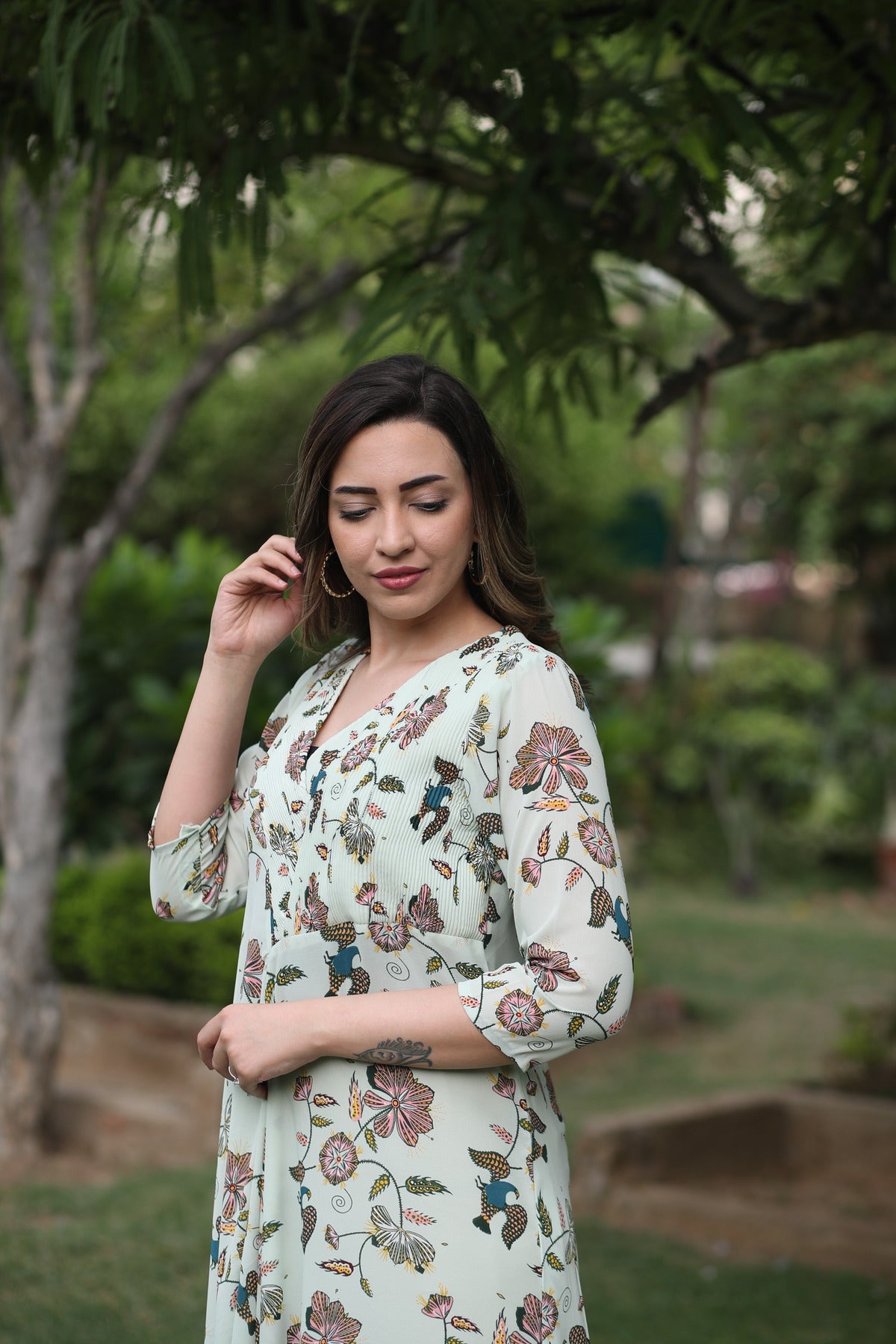 Spring Breeze Floral Midi