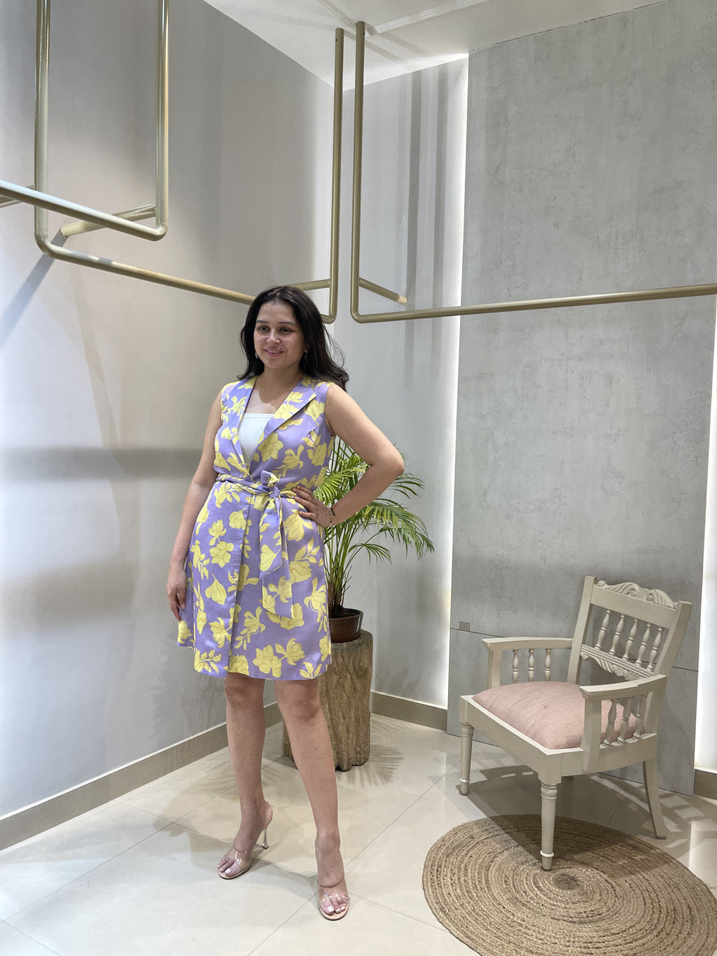 Lavender Bloom Wrap Dress