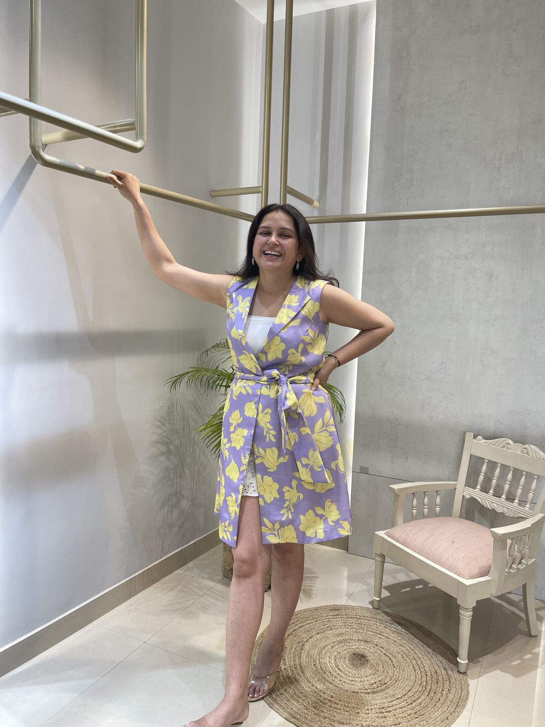 Lavender Bloom Wrap Dress