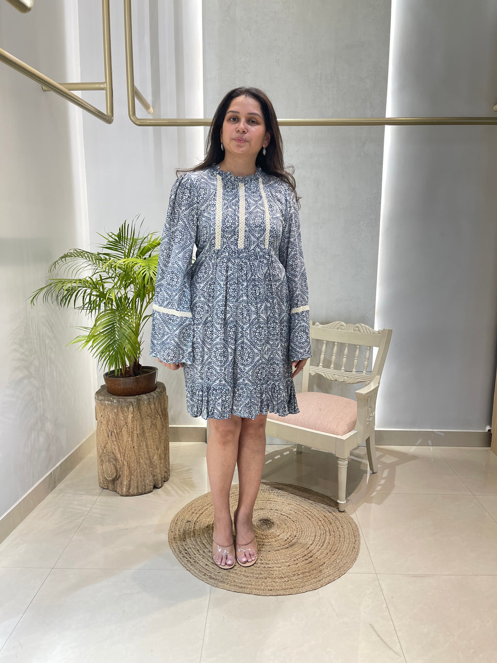 Bluebell Smock Puff Dress