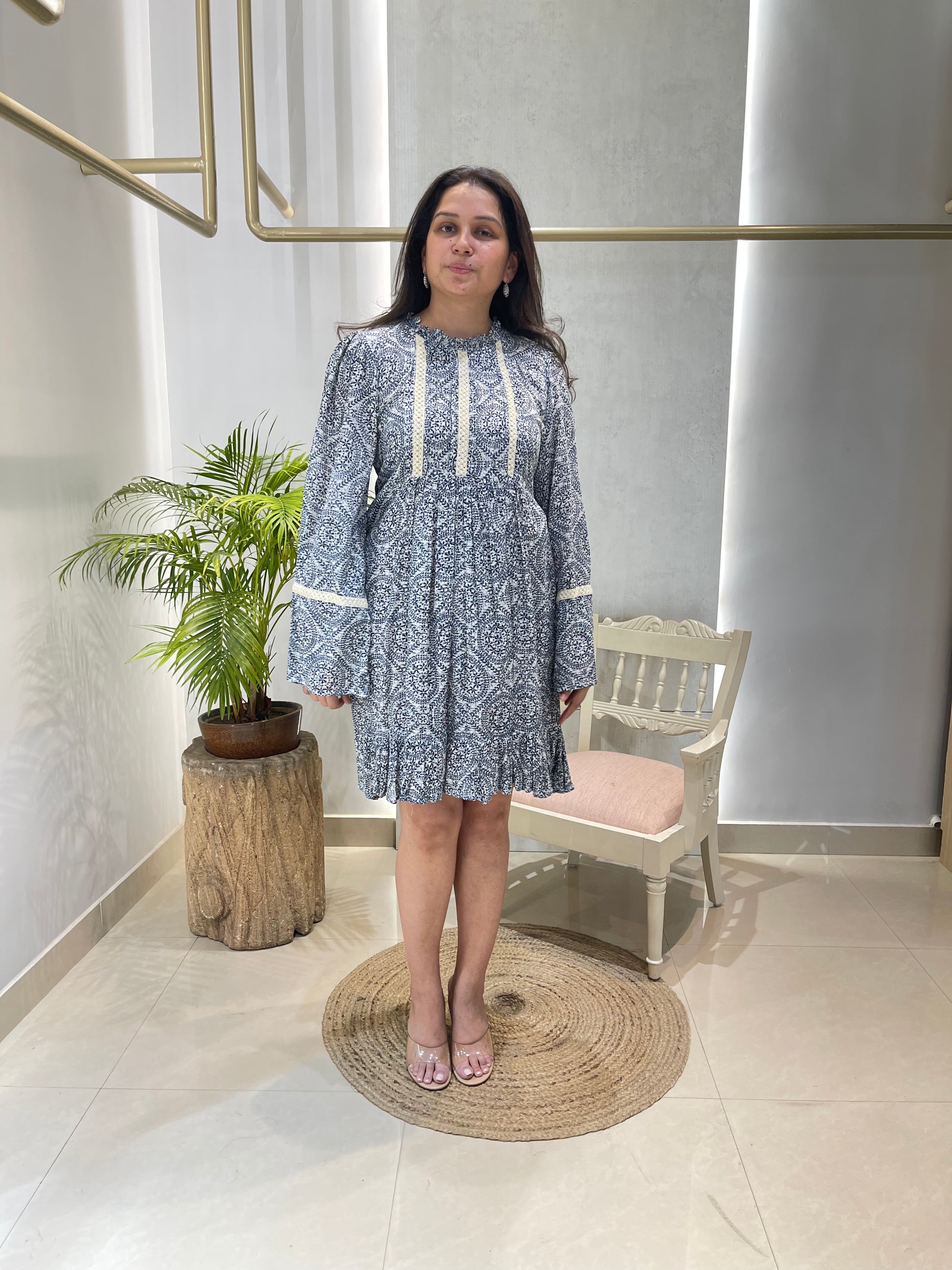 Bluebell Smock Puff Dress