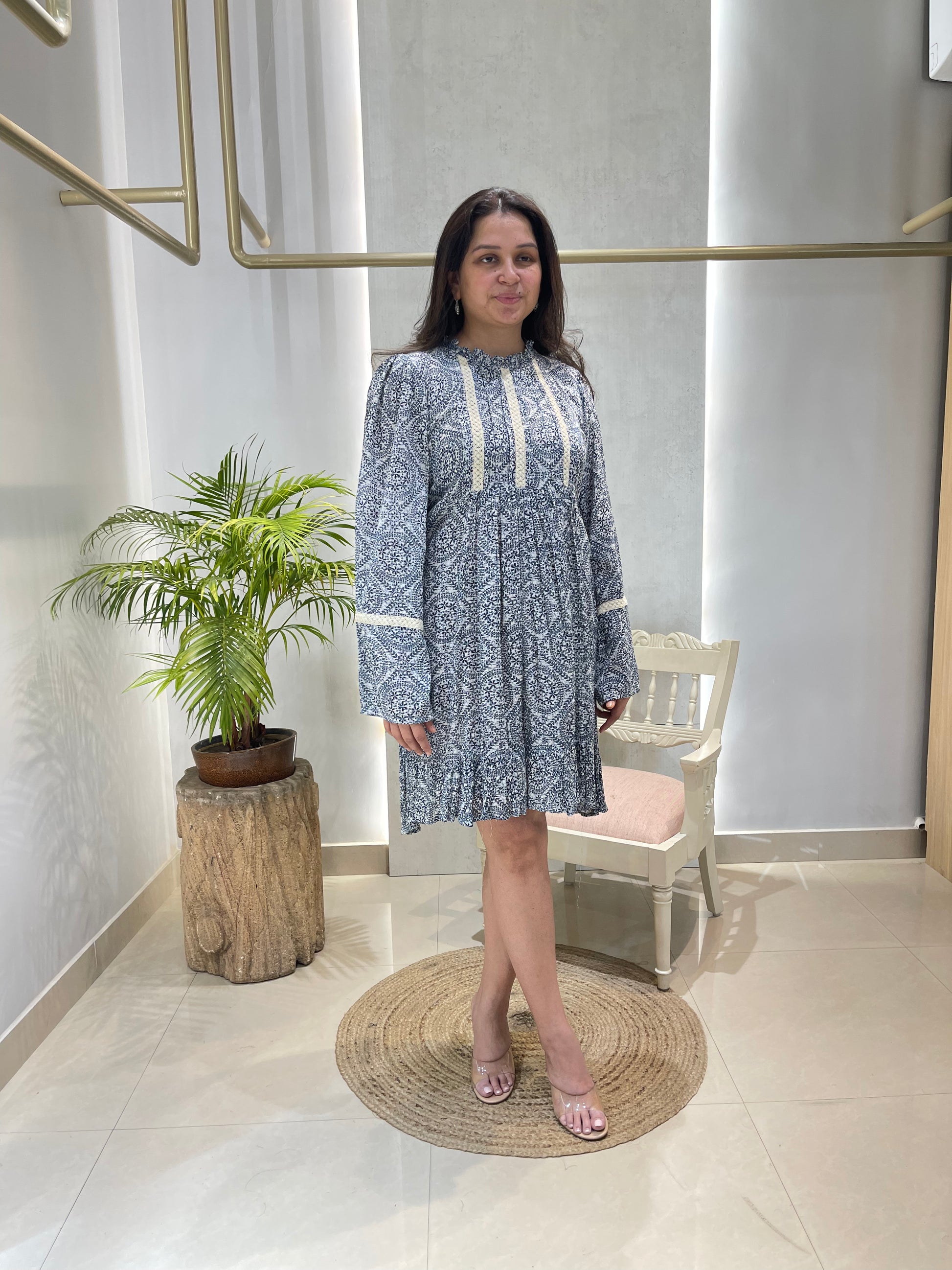 Bluebell Smock Puff Dress