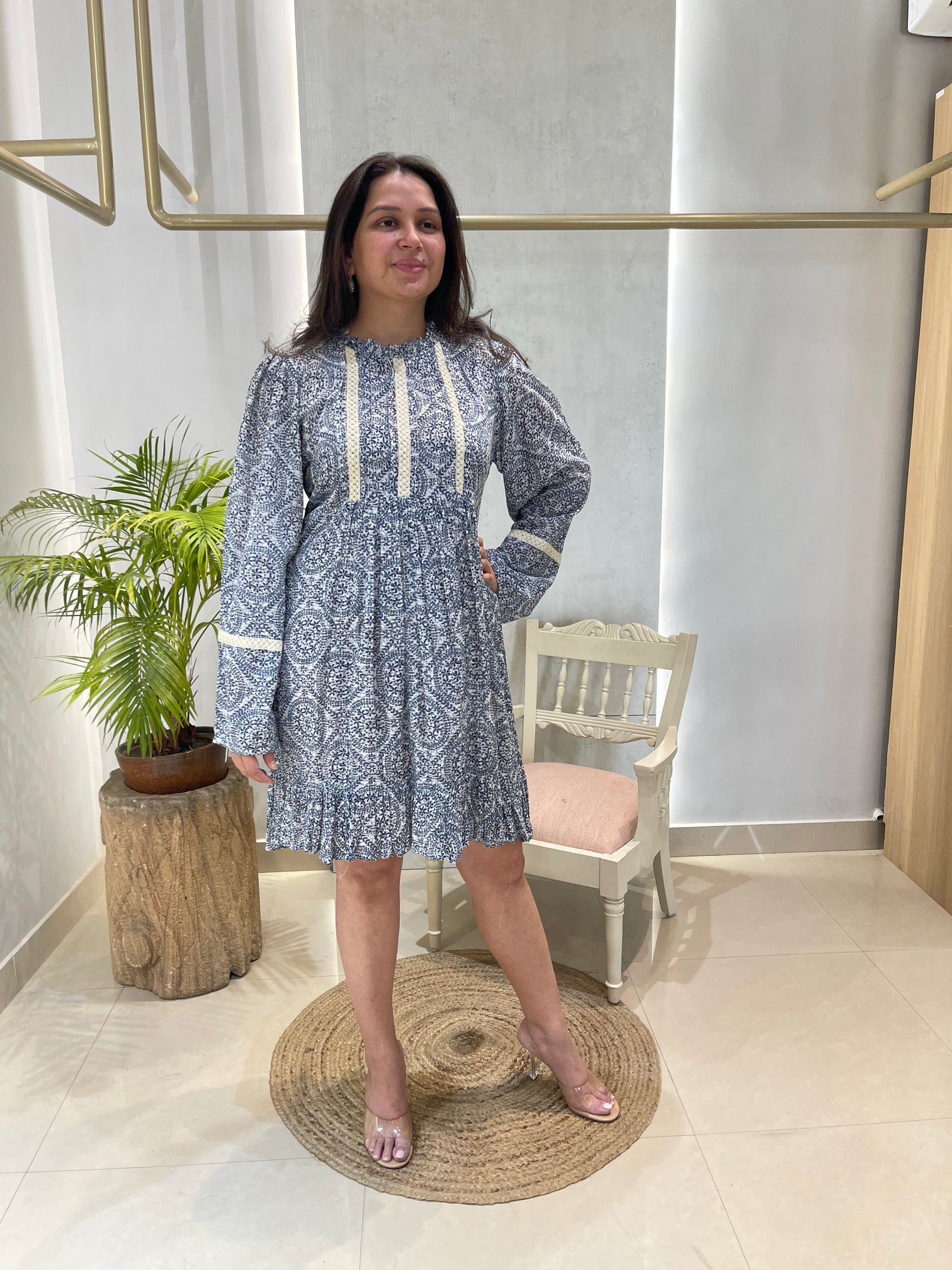 Bluebell Smock Puff Dress