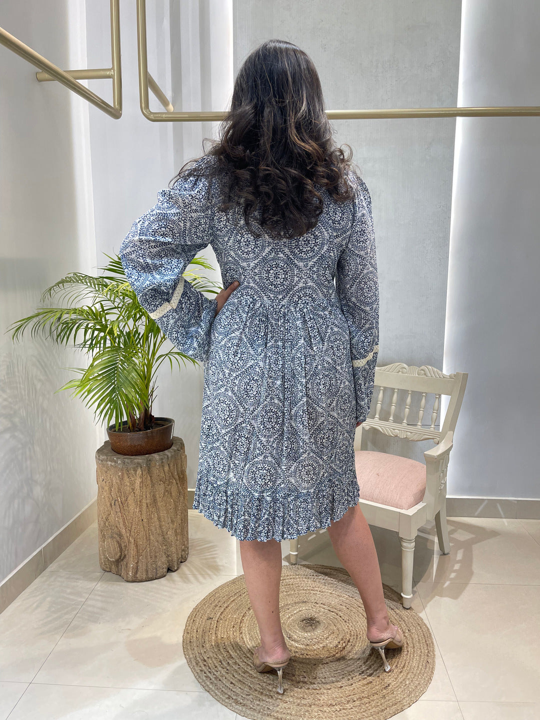 Bluebell Smock Puff Dress