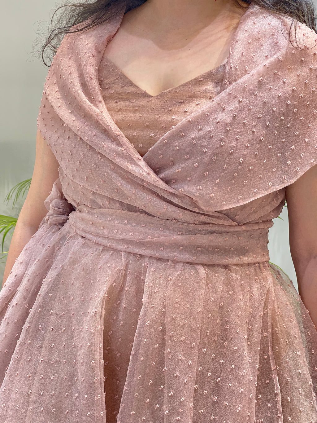 Blush Dot Midi