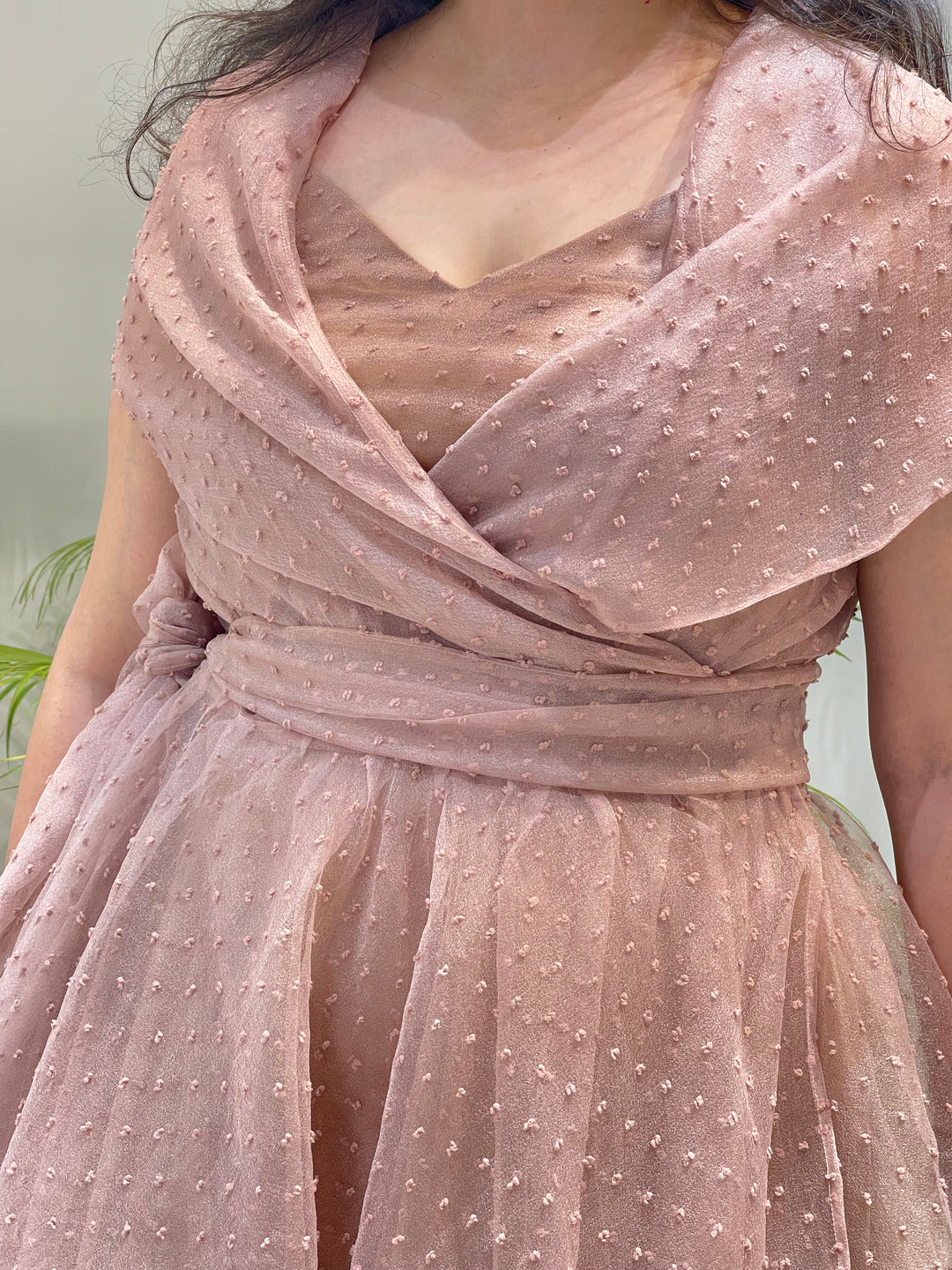 Blush Dot Midi