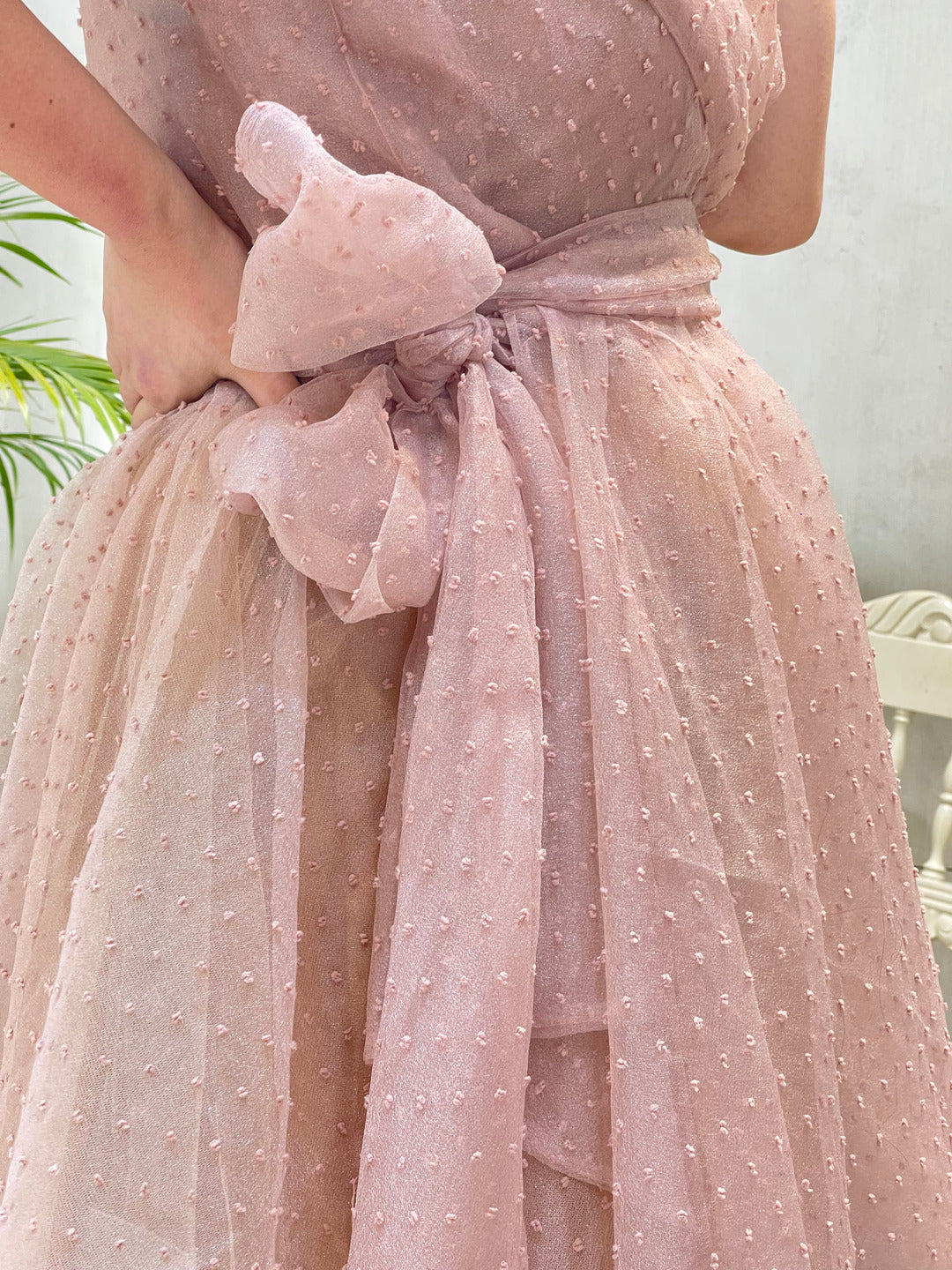 Blush Dot Midi