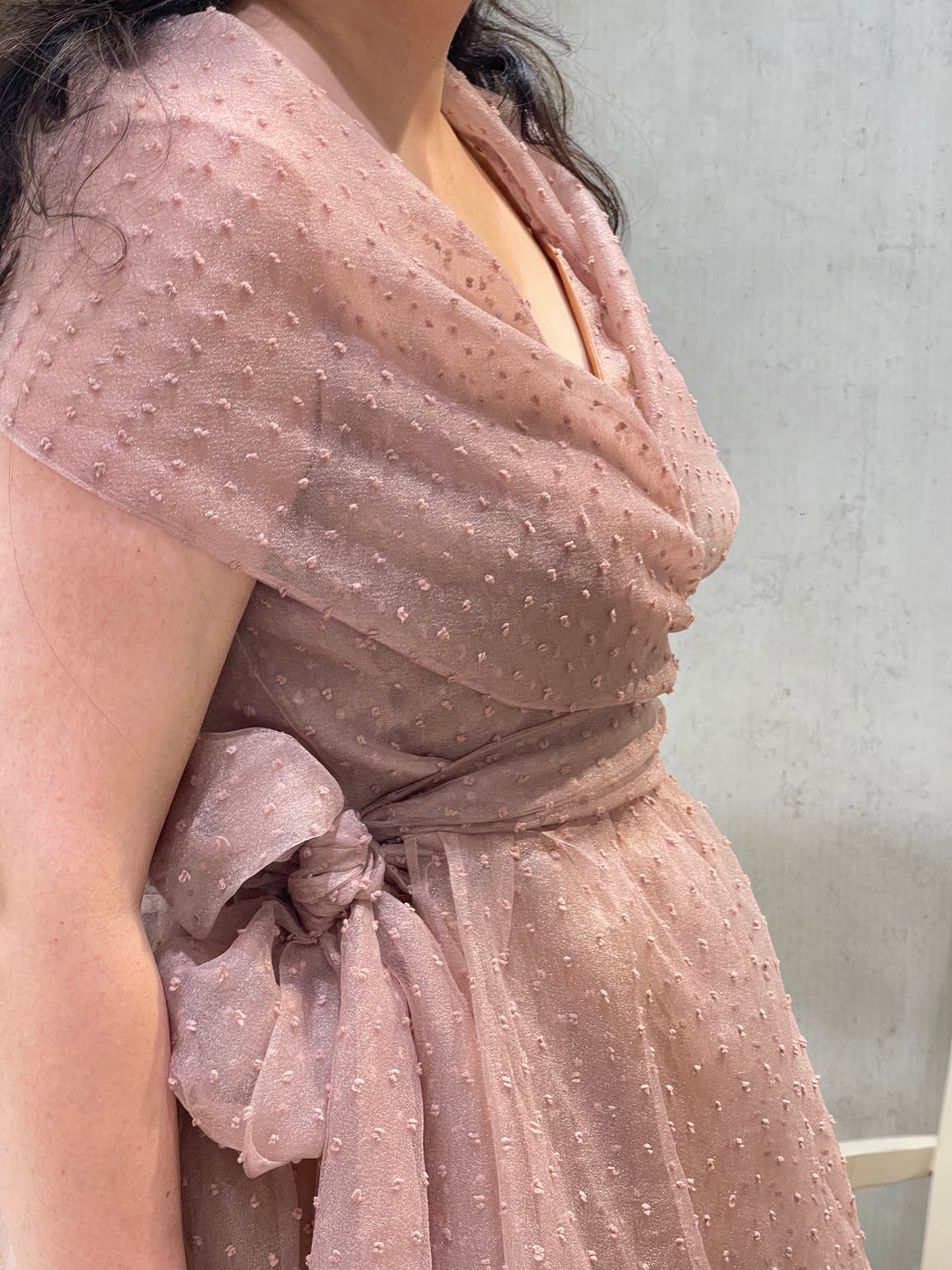 Blush Dot Midi