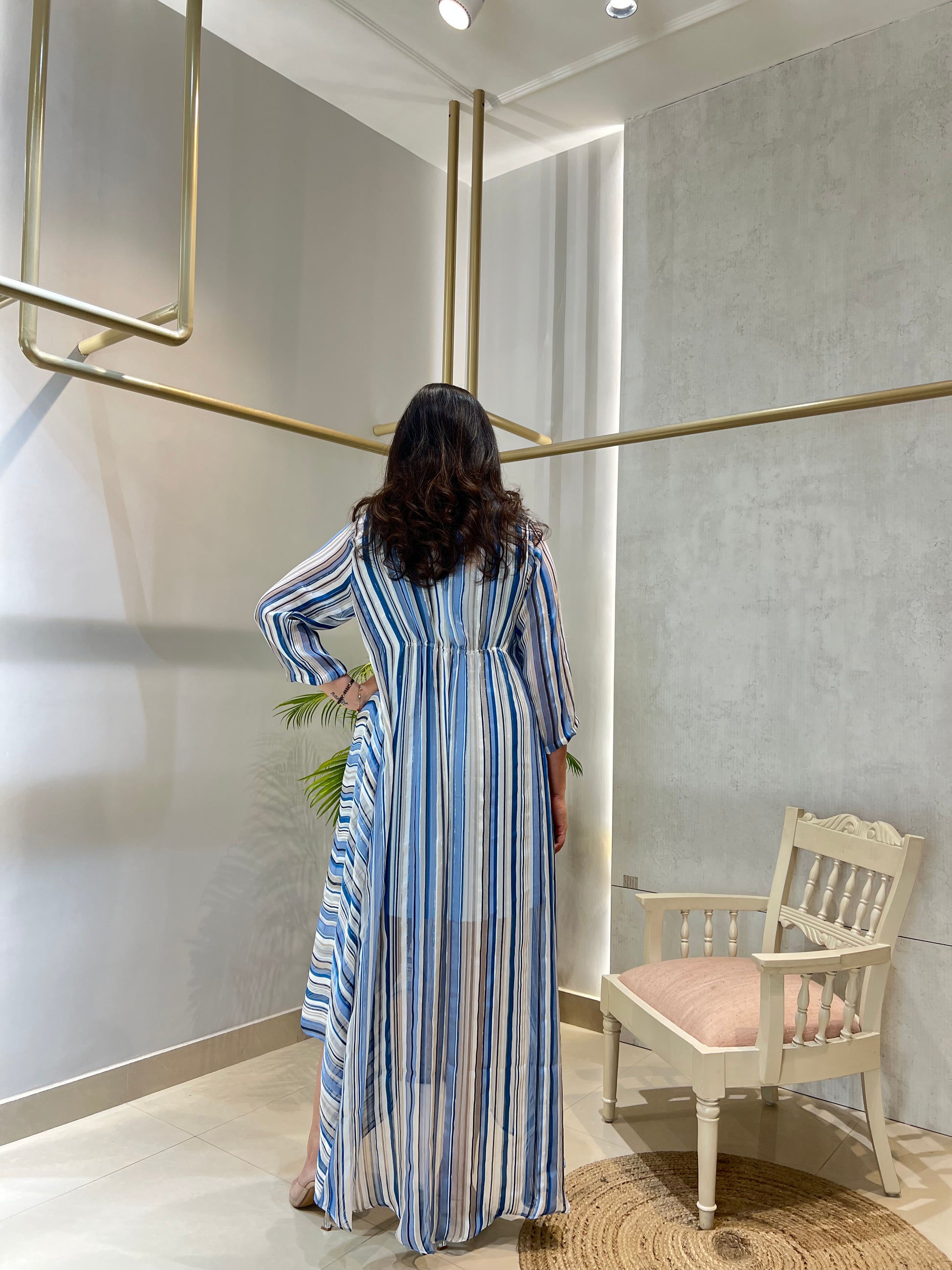 Blue Mariner Hi‑Low Dress